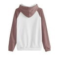 thumbnail image 4 of Timegard Sweatshirts for Women Long Sleeve Hoodies Pullover Fall Color Block Loose Tops with Pockets, 4 of 4