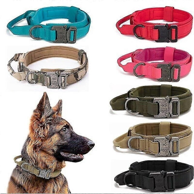 Universal Tactical-dog Collar Military-nylon Heavy Duty For Dogs Training
