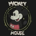 thumbnail image 2 of Girl's Mickey & Friends Mickey Mouse Classic Circle Distressed  Graphic Tee Black Medium, 2 of 4