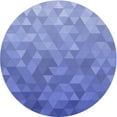 thumbnail image 1 of Ahgly Company Machine Washable Indoor Round Transitional Denim Blue Area Rugs, 8' Round, 1 of 7