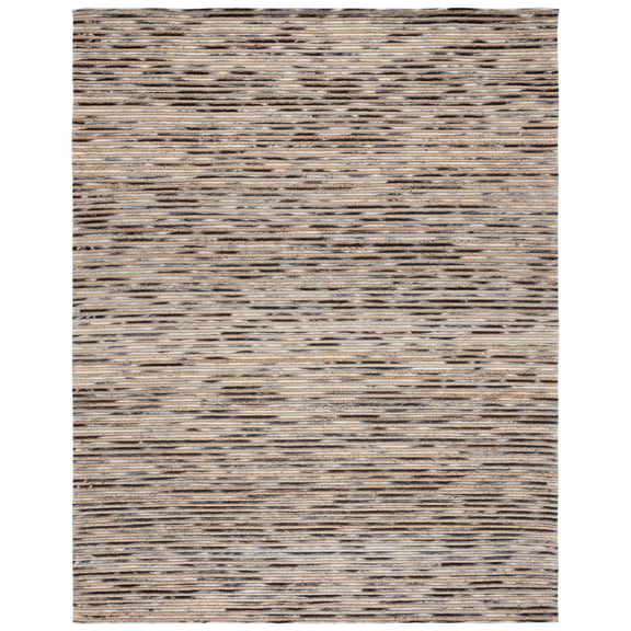 SAFAVIEH Marbella Stanley Striped Area Rug, Natural/Grey, 8' x 10'