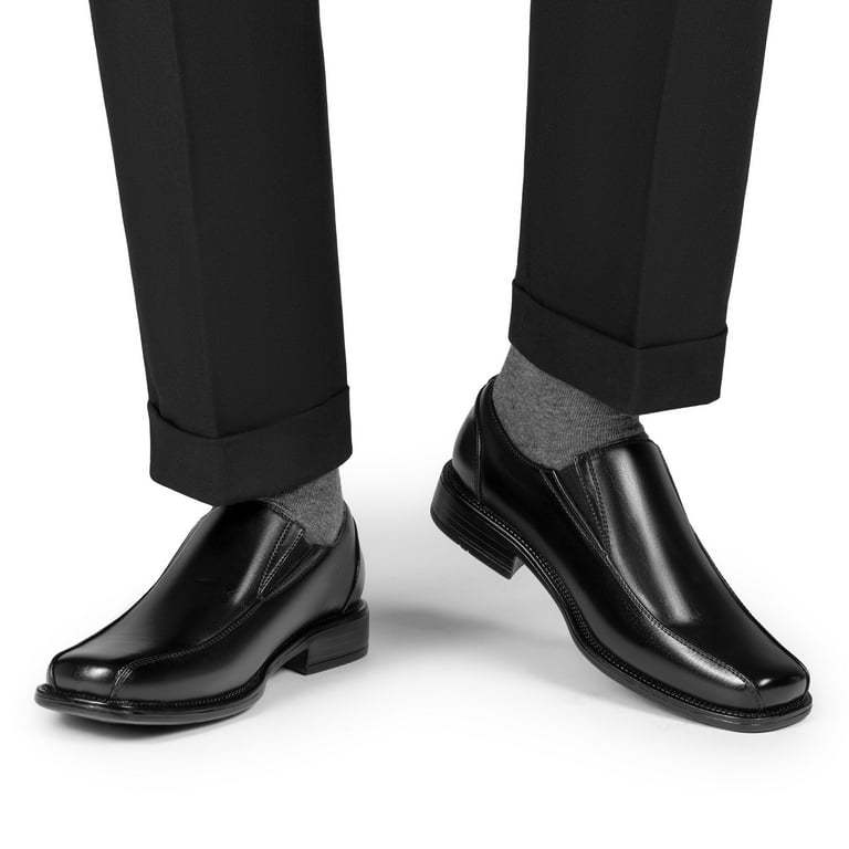 Bruno Marc Men's STATE-01 Black Leather Lined Square Toe