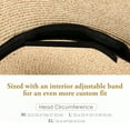 thumbnail image 4 of FURTALK Fashion Beach Hats for Women Wide Brim UPF 50 Sun Hat Foldable Roll up Floppy Straw Hats for Women - Black - L, 4 of 8