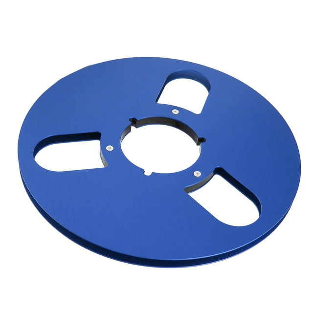 Pro Empty Reel, 1/4 7 Inch 4 Color Selection Aluminum Alloy Reel Tape, 3 Hole Opening Machine Part Tape Takeup Reel for