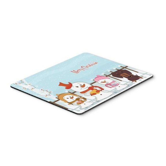Carolines Treasures Merry Christmas Carolers Dachshund Chocolate Mouse Pad - Hot Pad or Trivet