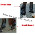 thumbnail image 4 of 2 Paires de Bottes Fetlock pour Chevaux Bottes de Cheval en Cuir PU, Jaune, 4 of 8