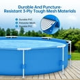 thumbnail image 2 of Danolapsi 118x 79 x 26 inch Rectangular Frame Pool Outdoor Backyard Above Ground Swimming Pool, 2 of 7