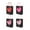 Black, variant on LingVibe Valentine Gift Bags with Handles 10-Pack, Red Paper Party Favor Bags with Heart-Shaped Tags, Small Gift Bags for Valentine's Day Classroom Exchange, Birthday & Wedding Favors,Black