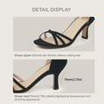 thumbnail image 4 of Women's Open Toe Kitten Heel Sandals Ankle Strap Stiletto Heels Dress Pump Shoes for ladies Nude 5, 4 of 10