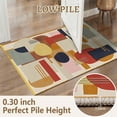 thumbnail image 2 of 2x3 Entryway Rug Bathroom Rugs for Front Door Bedroom Kitchen, Washable Vintage Print Carpet, Floor Mat with Non Slip Backing, 2 of 8