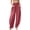 Brick Red, variant on Women's Casual Pants Comfortable Stretch Waist Pants With Pockets For Everyday Wear Ideal For Spring Summer Autumn