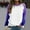 Purple, variant on Suitable Blouse For Women Raglan Crewneck Tops Gradient Solid Print Sweatshirts Top Long Sleeve Color Block Pullover Cute Clothing Full Zip Comfy Outfit Set Women Sweatshirt Ladies Hooded Sweatshirts
