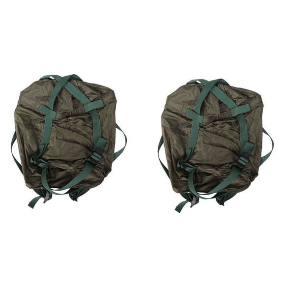 2X Outdoor Sleeping Bag Compression Sack Waterproof Camping Sleeping Bag Storage Pouch Camping Equipment Green
