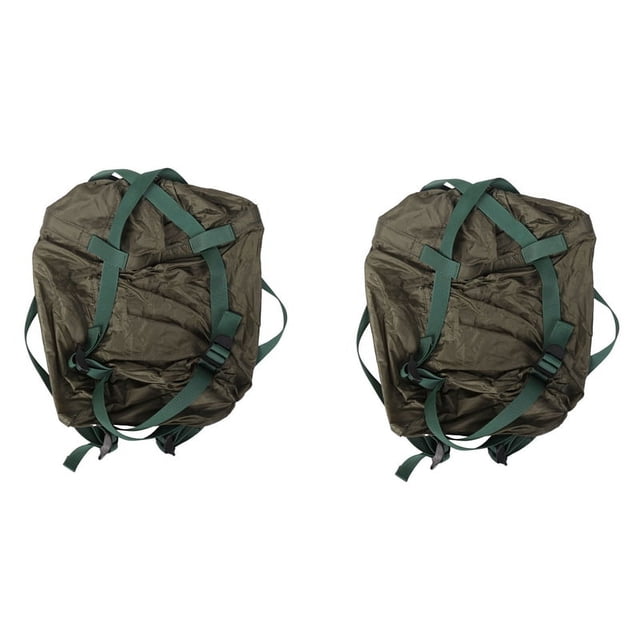 2X Sac de Couchage de Plein Air Sac de Compression Imperméable Sac de Couchage de Camping Pochette de Rangement Équipement de Camping Vert