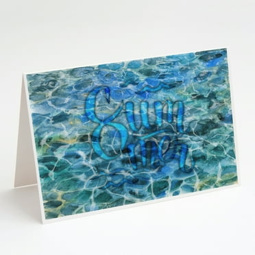 Summer Under Water Greeting Cards and Envelopes Pack of 8