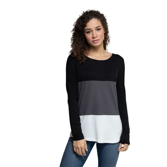 Shirin Clor Block Print Long Slv Tunic