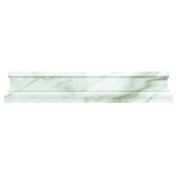10 pack 2-in W x 12-in L Marble Polished Chair Rail Tile Trim (1.67 Sq ft/case)