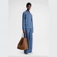 thumbnail image 2 of Genuine Cowhide Women Tote Bag, Soft Suede Shoulder Bag, Large Capacity Handbag for Work Travel, 2 of 4