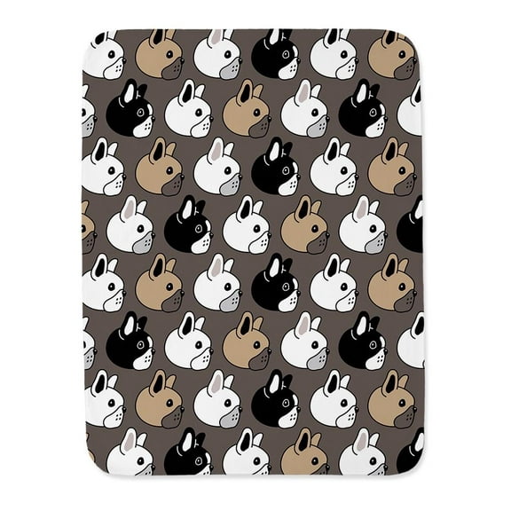 Bulldog Face Pattern Blanket  -Image by Shutterstock,