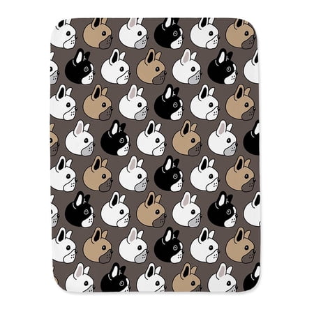 Bulldog Face Pattern Blanket -Image by Shutterstock,