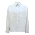 thumbnail image 1 of Blusa George para Mujer, Oversized con manga Larga, Botones al Frente Blanco Talla M, 1 of 4