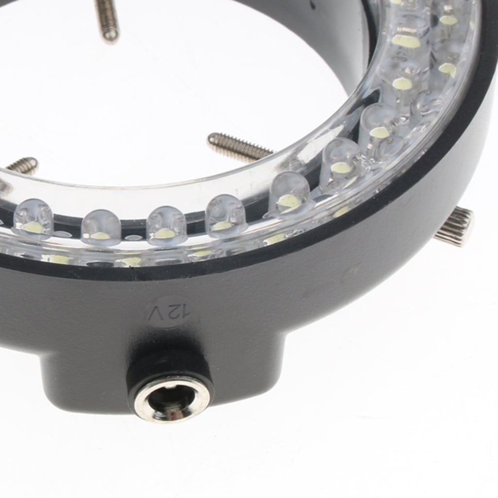 62mm Stereo Mikroskop Ring Licht LED Lampe Illuminator Kit mit Netzteil 