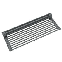KRAUS Multipurpose Over-Sink Roll-Up Dish Drying Rack in Dark Grey