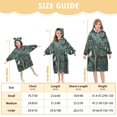 thumbnail image 4 of FORMRS Wearable Blanket Hoodie with Sleeves for Kids Cozy Flannel Sweatshirt, Floral Forest Scene, 4 of 7