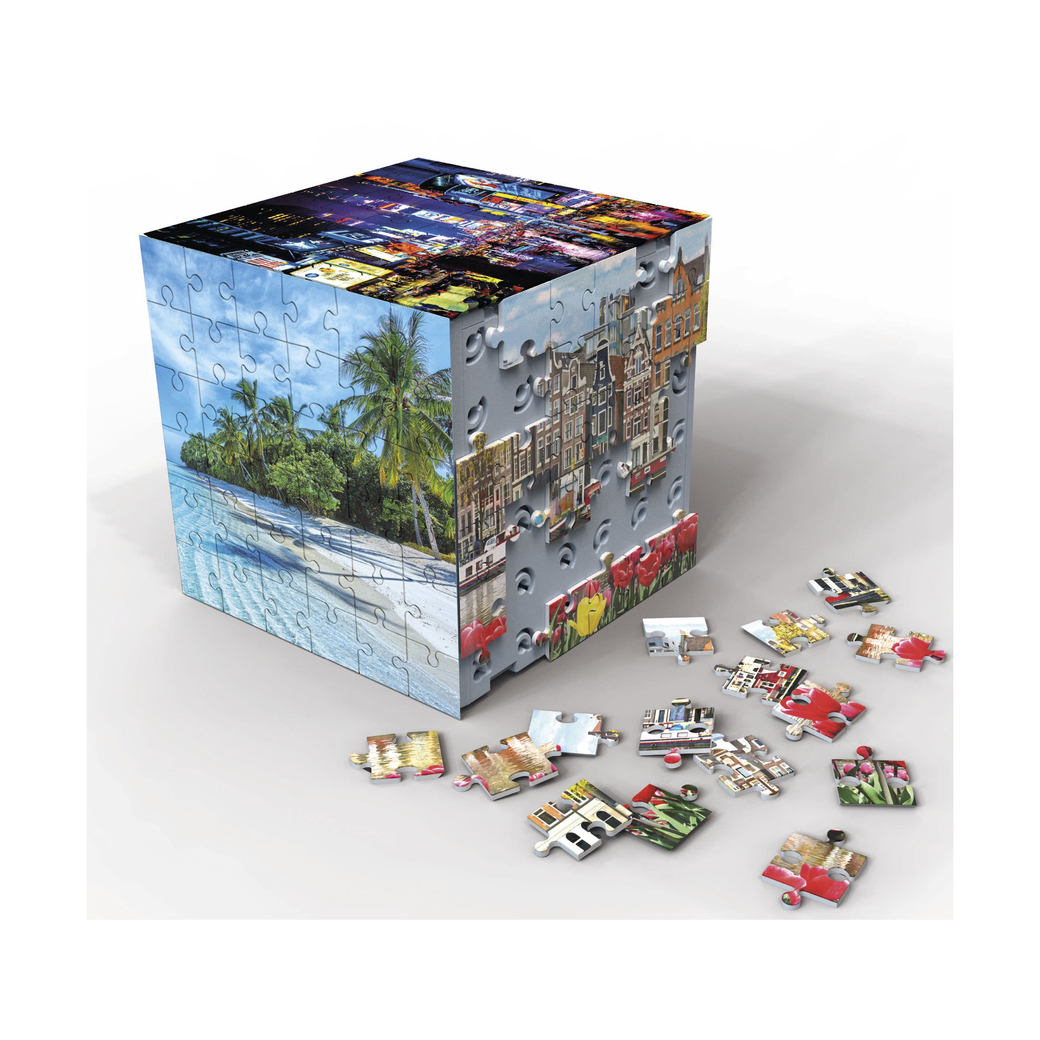 Educa 3D Cube Puzzle - Travel: 216 Pcs