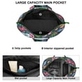 thumbnail image 2 of Flower Women's Large Weekend Travel Bag Moving Canvas Handbag Thick Double Layer Beach Weekend Travel Unisex Hospital Maternity Delivery with Toiletry Waterproof, 2 of 5