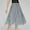 Gray, variant on Long Skirt Plus Size High Elastic Waist Boho Women Skirt Flowy Beach Solid Color Loose Breathable Pleated Skirts for Women Trendy Winter for Bookstore Visit Gray S
