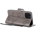thumbnail image 4 of for iPhone 11 Pro Wallet Case, Kickstand Case with Credit Card Holder, Embossed Butterfly Pattern with Strap Premium PU Leather Magnetic Closure Shockproof Protective Flip Cover 5.8", Gray, 4 of 6