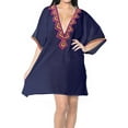 thumbnail image 5 of HAPPY BAY Women's Beachwear Summer Short Party Swimsuit Cover ups Beach Dress L-XL Navy, Solid, 5 of 5