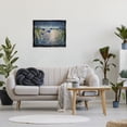 thumbnail image 3 of Moon over Blooming Flowers Black Floating Frame Canvas Art, 31 x 25, 3 of 8