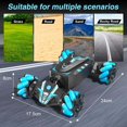 thumbnail image 3 of HUASHENG Remote Car Hand Controlled Gesture RC Stunt Car With Spray & Lights & Music For Kids 6 13 Year Old 4WD 2.4 Off Road 360° Rotation Toy Car Gift For Boys Girls, 3 of 5