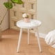 thumbnail image 2 of Mesa auxiliar Apicizon redonda blanca 38 cm x 45 cm madera, 2 of 9