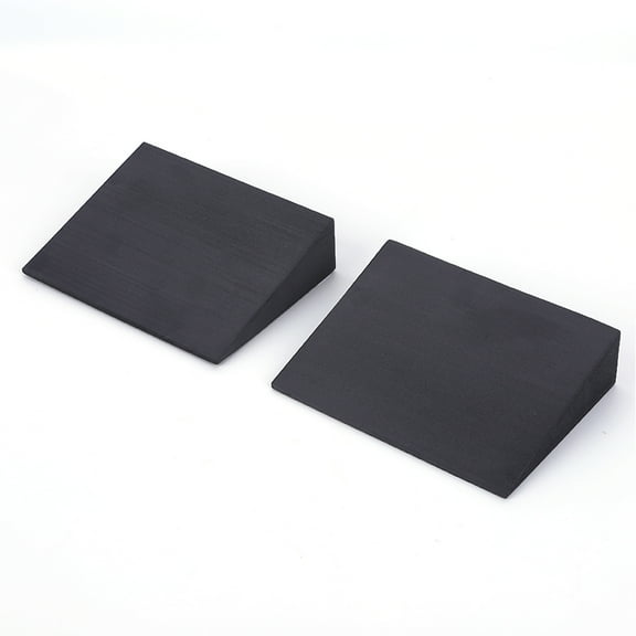 LALA Yoga Foam Wedge, EVA Foam Calf Stretch Slant Board for Lower Leg Strength Improve, Squat Wedge Incline Block for Workout, Exercise, Knee Pad, Back Support, Footrest Cushion (Black)