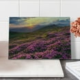 thumbnail image 2 of Nature Cutting Board, Flower Meadow on Mountain Valley with Horizon Sky Surreal Mother Earth Beauty Image, Decorative Tempered Glass Cutting and Serving Board, Small Size, Multicolor, by Ambesonne, 2 of 5