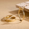thumbnail image 2 of vylahjewellery Elegant Marquise Cut Diamond Bridal Set Ring for Women Moissanite Stackable Wedding Bands 10K Vermeil Yellow Gold Anniversary Jewelry Ring Comfort Fit Engagement Ring, 2 of 8