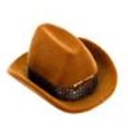 thumbnail image 1 of Creative Cowboy Hat Shape Wedding Engagement Ring Box Cowboy Hat Storage Velvet Rings Case Jewelry Box Gift Box Holder, 1 of 7