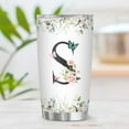 thumbnail image 3 of Personalized Initial S Tumbler 20oz, Monogrammed Gift for Women Birthday Mothers Day Religious Gift, Personalized Christian Gift for Women Initial Coffee Mug, 3 of 6