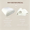 thumbnail image 6 of Bestier Sorona Eco Fabric Comforter Queen Size| Extra Fluffy Down Alternative Duvet Skin-Friendly Bedding for All Season, Machine Washable, Grey (90x90 inches), 6 of 9