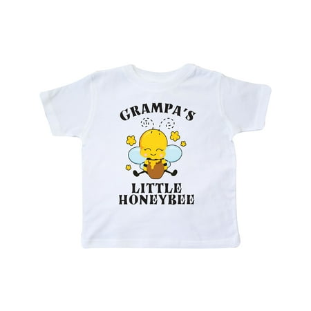 

Inktastic Cute Bee Grampa s Little Honeybee with Stars Gift Toddler Boy or Toddler Girl T-Shirt