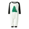 thumbnail image 2 of Spewahor Family Matching Pajamas Christmas Tree Print Long Sleeve Tops and Stretch Casual Plaid Pants Sleepwear, 2 of 10
