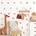 thumbnail image 1 of HSHDLDF Line Wall Decals Peel and Stick Wall Decals Stripes Wall Decal Modern Wall Stickers Abstract Wall Decals Vinyl Wall Decals Removable Geometric Wall Decal for Bedroom Living Room Terracotta D, 1 of 7