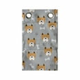 thumbnail image 1 of Dog Lover Hanging Pocket Organizer, Cartoon Puppy Heads Bones and Paw Prints Pattern, Printed Polyester Storage Bag with Pockets, 9" x 16", Brunt Orange Dimgray, 1 of 2