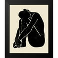 thumbnail image 2 of Barnes, Victoria 12x14 Black Modern Framed Museum Art Print Titled - Onyx Figure II, 2 of 5