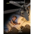 thumbnail image 5 of BLNAN 52" Ceiling Fan with Light and Remote ,Vintage Caged Flush Mount Ceiling Fan 6+1 Speed,Reverse Airflow,5  Blades for Farmhouse Bedroom Kitchen Living Room, 5 of 11
