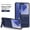 Blue, variant on ELEHOLD Case for Samsung Galaxy Z Flip 7, Shockproof Magnetic Leather Phone Case with Stand, Compatibility with Mag Safe Accessories,Desertgold