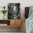 thumbnail image 5 of Dreamscape Forest Path Canvas Wall Art，Home Decor for Living Room Bedroom Hallway Office Cafe Meditation Room, 5 of 8